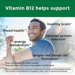 Nature Made Maximum Strength Vitamin B12 5000 mcg, Dietary Supplement for Energy Metabolism Support, 60 Softgels, 60 Day Supply - Image 3