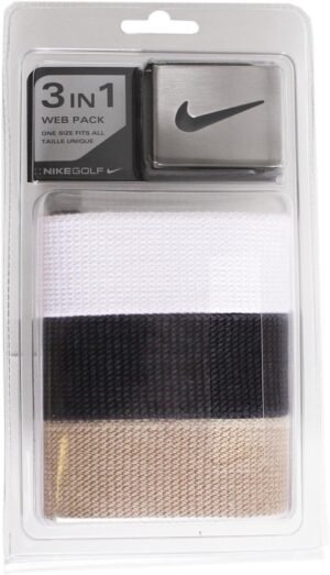Nike Men's 3 Pack Golf Web Belt - Image 3