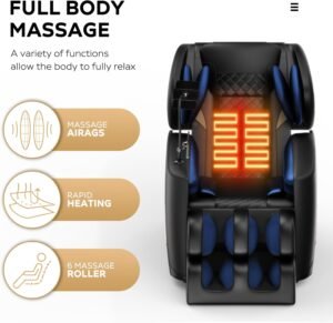 2025NEW Massage Chair Full Body, Zero Gravity Massage Recliner Chair with Heat, 5 Auto Modes, Foot Roller, Bluetooth and LCD Touch Screen, Fit Office and Home Relaxation - Image 4