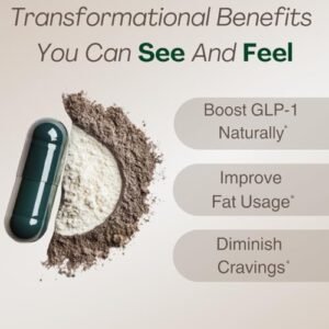 GLP-1 Supplement for Women and Men | Hunger & Metabolism Support - Expert Formulated to Support GLP1 Naturally | Probiotic and Prebiotic (60 Capsules) - Image 4