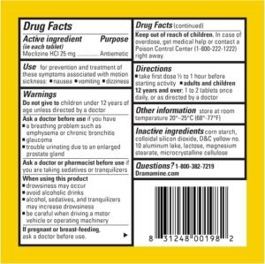Dramamine All Day Less Drowsy, Motion Sickness Relief, 8 Count - Image 6