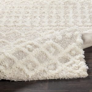 Livabliss Hapsburg Moroccan Shag Area Rug, 5'3" x 7'3", Beige - Image 4