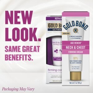 Gold Bond Age Renew Neck & Chest Firming Age Renew Cream, 2 oz., Clinically Tested Skin Firming Cream - Image 3