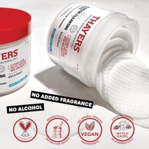 Thayers Blemish Clearing Acne Pads, Salicylic Acid Acne Treatment for Face, Pore Reducing, Exfoliating, and Soothing Skincare, Witch Hazel Toner Pads, 60 Ct - Image 5