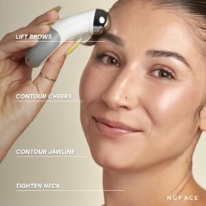 NuFACE MINI Classic Microcurrent Facial Device Kit - Face Sculpting Tool & Neck Tightening Device to Contour, Lift, Smooth & Tone + Activating Aqua Conductive Gel for Microcurrent Treatment - Image 4
