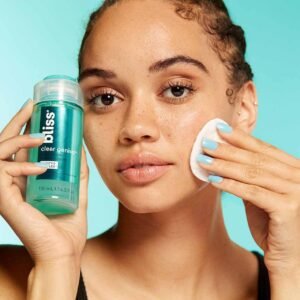 Bliss Acne-Prone Skin Bundle - Clear Genius Toner, Body Spray, Spot Treatment BHA Salicylic Acid and Clarifying Peel & Cleanser - Image 7