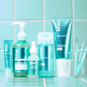 Bliss Acne-Prone Skin Bundle - Clear Genius Toner, Body Spray, Spot Treatment BHA Salicylic Acid and Clarifying Peel & Cleanser - Image 10
