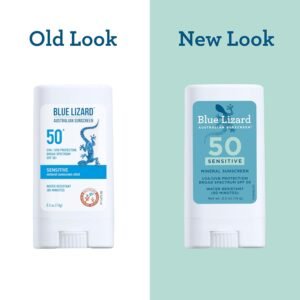 BLUE LIZARD Sensitive Mineral Sunscreen Stick with Zinc Oxide, SPF 50+, Water Resistant, UVA UVB Protection Easy to Apply, Fragrance Free, 0.5 Oz - Image 5