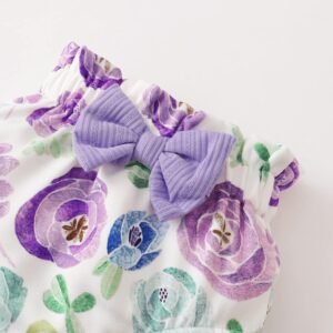 SUNNY PIGGY Baby Girl Clothes Infant Newborn Girls Summer Outfits Baby Clothing Romper Shorts Set 0-3 3-6 6-12 12-18 Months - Image 8