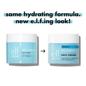 e.l.f. SKIN Holy Hydration! Face Cream, Moisturizer For Nourishing & Plumping Skin, Infused With Hyaluronic Acid, Vegan & Cruelty-Free, 1.76 Oz - Image 5