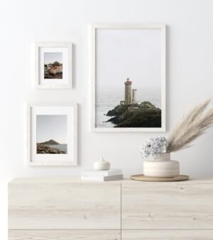 16x24 Picture Frame Set of 3, Distressed White Wood Grain 16x24 Frames for Horizontal and Vertical Wall Mounting (3 pack,White) - Image 8
