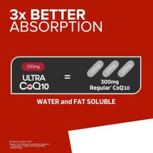 Qunol Ultra CoQ10 100mg Softgels- 3x Better Absorption, Antioxidant for Heart Health & Energy Production, Coenzyme Q10 Vitamins and Supplements, 3 Month Supply, 90 Count - Image 3