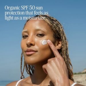 COOLA Organic Face Sunscreen SPF 50 Sunblock Lotion, Dermatologist Tested Skin Care for Daily Protection, Vegan and Gluten Free, Fragrance Free, 1.7 Fl Oz. - Image 2