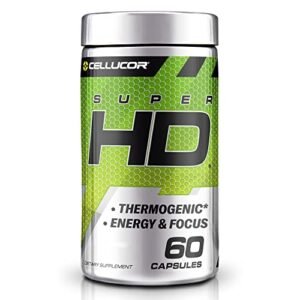Cellucor SuperHD Thermogenic Fat Burner Weight Loss Supplement, Appetite Suppressant, & Energy Booster Capsimax, Green Tea Extract, 160mg Caffeine & More 60 Capsules (Packaging May Vary) - Image 2