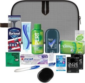 Convenience Kits International Men’s Premium 15-Piece Assembled Travel Kit Featuring: Gillette and Barbasol Shave Products - Image 2