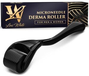 Derma Roller for Skin, Hair & Beard – Women and Men Titanium Microneedling Roller for Face & Scalp, Safe & Easy to Use 0.25mm - Image 2