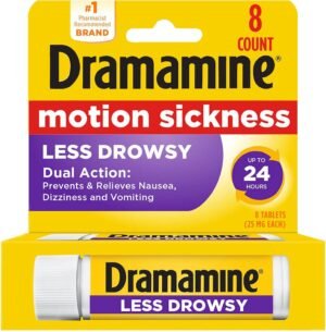 Dramamine All Day Less Drowsy, Motion Sickness Relief, 8 Count - Image 2