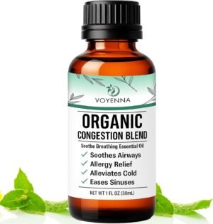 Essential Oil Breathe Blend for Diffuser, Humidifier, Aromatherapy & Rub with Peppermint & Eucalyptus Oils | for Headache, Allergy & Congestion - Image 2