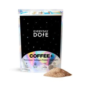 Everyday Dose Premium Adaptogenic Mushroom Coffee with Grass-Fed Collagen, Chaga, Lions Mane & L-Theanine for Better Focus, Energy, Digestion, Skin, and Immunity 30 Servings - Image 2