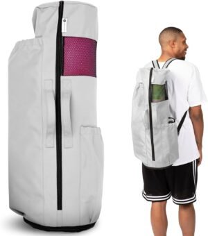 MAGNILAY Yoga Mat Bag - for Women and Men, Yoga Bag with Pockets and Adjustable Strap, Yoga Mat Carrier, Fits Mats Blocks and Yoga Accessories for Workouts, (32”L x 9” Diameter) - Image 2