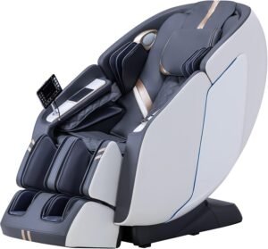 MassaMAX 4D Massage Chair - 2025 Full Body Massage Chair with Zero Gravity, Extended Footrest, SL Track, Yoga Stretch, Foot Rollers, and Heating Comfort with Mat & Cover (White) - Image 2