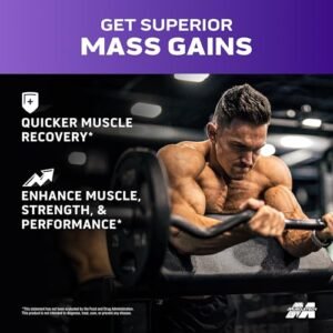 MuscleTech High Protein Mass Gainer for Men & Women - Protein Powder Shakes for Weight Gain, Muscle Building & Recovery with Creatine Monohydrate - Vanilla Milkshake, 5.15 Pound - Image 2