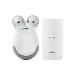 NuFACE MINI Classic Microcurrent Facial Device Kit - Face Sculpting Tool & Neck Tightening Device to Contour, Lift, Smooth & Tone + Activating Aqua Conductive Gel for Microcurrent Treatment - Image 2