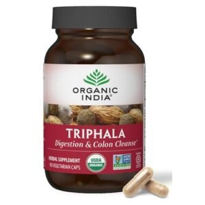 ORGANIC INDIA Triphala Capsules Organic - Herbal Supplement with Amla, Bibhitaki, Haritaki, Digestion & Colon Support, Immune System Support, Adaptogen, Vegan, USDA Certified Organic - 90 Capsules - Image 2