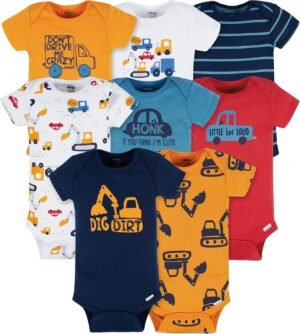 Onesies Brand baby-boys 8-pack Short Sleeve Mix & Match Bodysuits - Image 2