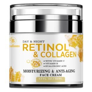 Retinol Cream Anti Aging for Face: Wrinkle Cream for Face Neck with Collagen Hyaluronic Acid - Night Moisturizer for Men Women - Facial Skin Care Gifts for Mom Dad Sister - Image 2
