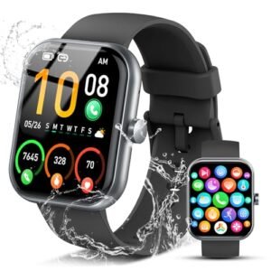 Smart Watch for Men Women, 1.96" Fitness Tracker Running Watch (Answer/Make Call), IP68 Waterproof, Pedometer, Sleep/Step/Heart Rate Monitor/Activity, 110+ Sport Modes Smartwatch for Adroid iOS Phone - Image 2