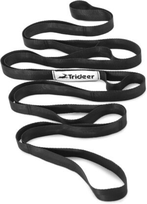 Trideer Stretching Strap Yoga Strap Physical Therapy for Home Workout, Exercise, Pilates and Gymnastics, 10 Loops Non-Elastic Stretch Bands with Aesthetic Packaging for Women & Men - Image 2