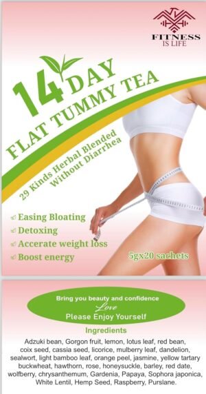 14-Day Flat belly Tea, Natural Weight Loss and Detox Blend, 30 Herbal Tea Bags,Fat burner,Belly Fats Burner,Reduce Bloating,Digestive Health,Slim Stomach - Image 2