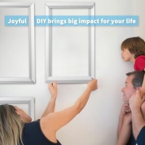 Art3d Pre-Cut Wall Molding Set of 6 pcs, Ready-to-Assemble Wainscoting Panels for Interior Wall Décor Living Room Bedroom Accent Wall - Installed with Glue, 3 Top 3 Bottom - Image 8