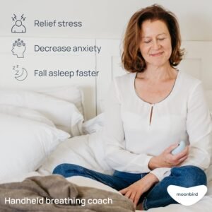 Breathing & Meditation Device - Instant Stress Relief, Anxiety Relief, Relaxation for Women & Men - Helps with Better Sleep, Stress, and Overall Health- Biofeedback Device - Black Grey - Image 3