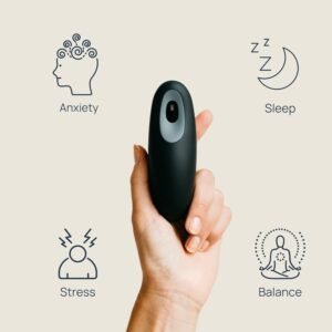 Breathing & Meditation Device - Instant Stress Relief, Anxiety Relief, Relaxation for Women & Men - Helps with Better Sleep, Stress, and Overall Health- Biofeedback Device - Black Grey - Image 8