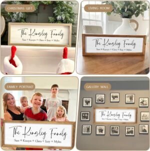 Last Name Signs for Home, Personalized Wall Decor, Framed Family Name Signs for Home Decor, Custom Wood Sign, Established Farmhouse sign, Housewarming Gift - Image 5