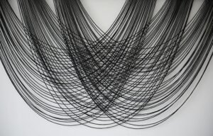Flber Macrame Wall Hanging Black 59.00" W x 31.00" L Boho Wall Decor Large Boho Yarn Tapestry Living Room Bedroom Home Wall Décor - Image 8