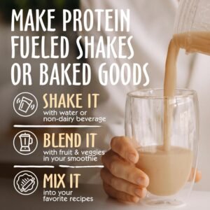 Pea Protein Powder, Vegan Chocolate Flavor, 100% Plant Based, No Artificial Sweeteners, Non GMO, Gluten Free & Soy Free, 2.11 LB - Image 6