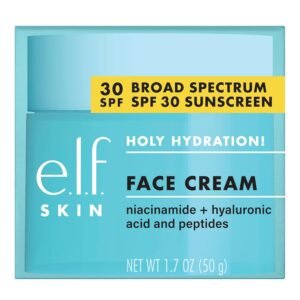 e.l.f. Holy Hydration! Face Cream, Broad Spectrum SPF 30 Sunscreen, Moisturizes & Softens Skin, Quick-Absorbing & Ultra-Hydrating,1.7 Ounce - Image 7