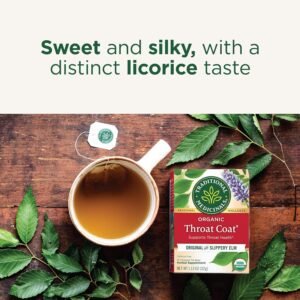 Traditional Medicinals Tea, Organic Throat Coat, Supports Throat Health, 16 Tea Bags - Image 5