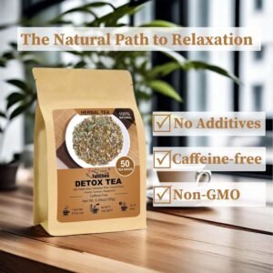 FullChea - Detox Tea Bags, 50 Teabags Liver Detox Tea, With Milk Thistle Seed, Dandelion Root, Licorice Root, Fennel, Turmeric, Peppermint - Liver Cleansing and Support - Image 5
