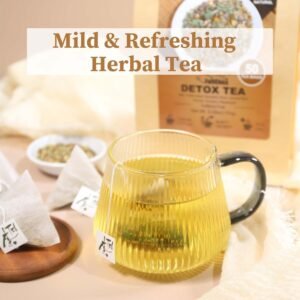 FullChea - Detox Tea Bags, 50 Teabags Liver Detox Tea, With Milk Thistle Seed, Dandelion Root, Licorice Root, Fennel, Turmeric, Peppermint - Liver Cleansing and Support - Image 8