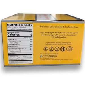 Veloxa Very Low Oxalate Tea (90 Pyramid Tea Bags (3 Cartons), Luscious Lemon Low Oxalate Rooibos) - Image 3