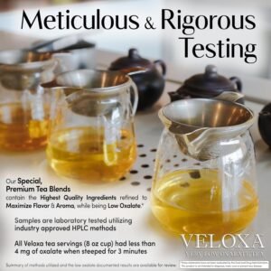 Veloxa Very Low Oxalate Tea (90 Pyramid Tea Bags (3 Cartons), Luscious Lemon Low Oxalate Rooibos) - Image 4