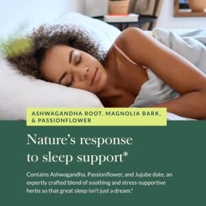 Gaia Herbs SleepThru - Natural Sleep Support Supplement with Organic Ashwagandha Root, Organic Magnolia Bark, Passionflower, and Jujube Date - 30 Vegan Liquid Phyto-Capsules (15-Day Supply) - Image 6