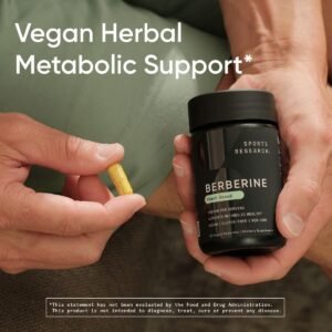 Sports Research Berberine - Herbal Ayurvedic Metabolic Health Support - 500 mg - 60 Capsules - Vegan Certified, Gluten-Free, Non-GMO - Image 7