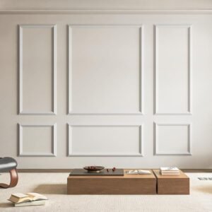 Art3d Pre-Cut Wall Molding Set of 6 pcs, Ready-to-Assemble Wainscoting Panels for Interior Wall Décor Living Room Bedroom Accent Wall - Installed with Glue, 3 Top 3 Bottom - Image 2