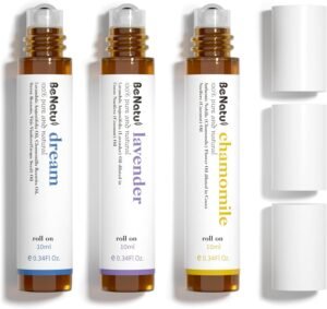 Benatu Essential Oil Roll On Set (Dream, Lavender, Chamomile), Aromatherapy Roller for Massage, Body Skin Care, Home - Natural Fragrance Gift for Women and Men - Image 2