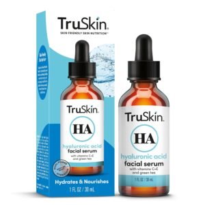 TruSkin Hyaluronic Acid Serum for Face + 7 Ultra Hydrating Ingredients – Best Face Serum for Moisturizing, Visibly Plumping Skin & Smoothing the Look of Fine Lines, 1 fl oz - Image 2